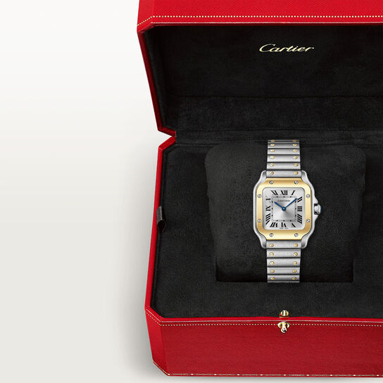 Cartier Santos de Cartier Small Quartz 27 mm Yellow Gold and Stainless Steel W2SA0033 image number 7